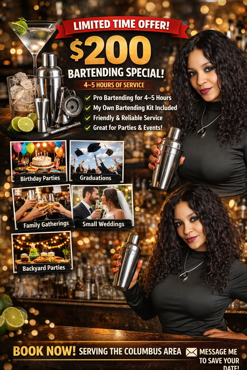 Columbus Mobile Bartending promotional ad